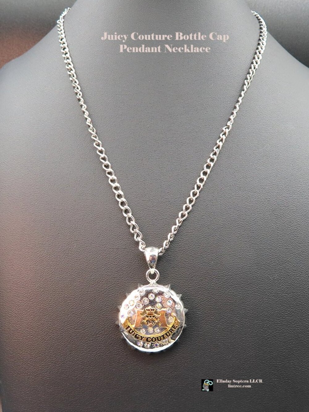 [SALE] Vintage Juicy Couture Bottle Cap Pendant Necklace